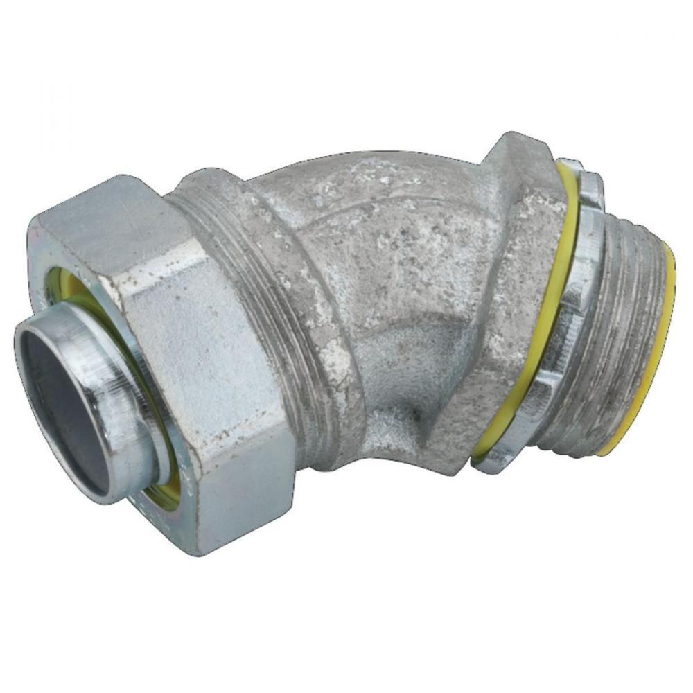 LIQUIDTIGHT CONN 45 INS 1-1/4 IN STEEL