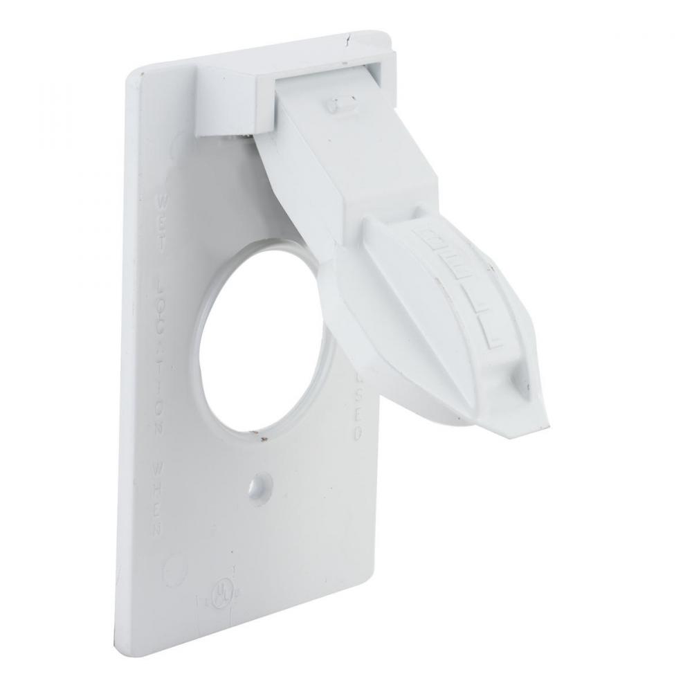 1G VERTICAL WP COVER 1.406 DIA - WHITE