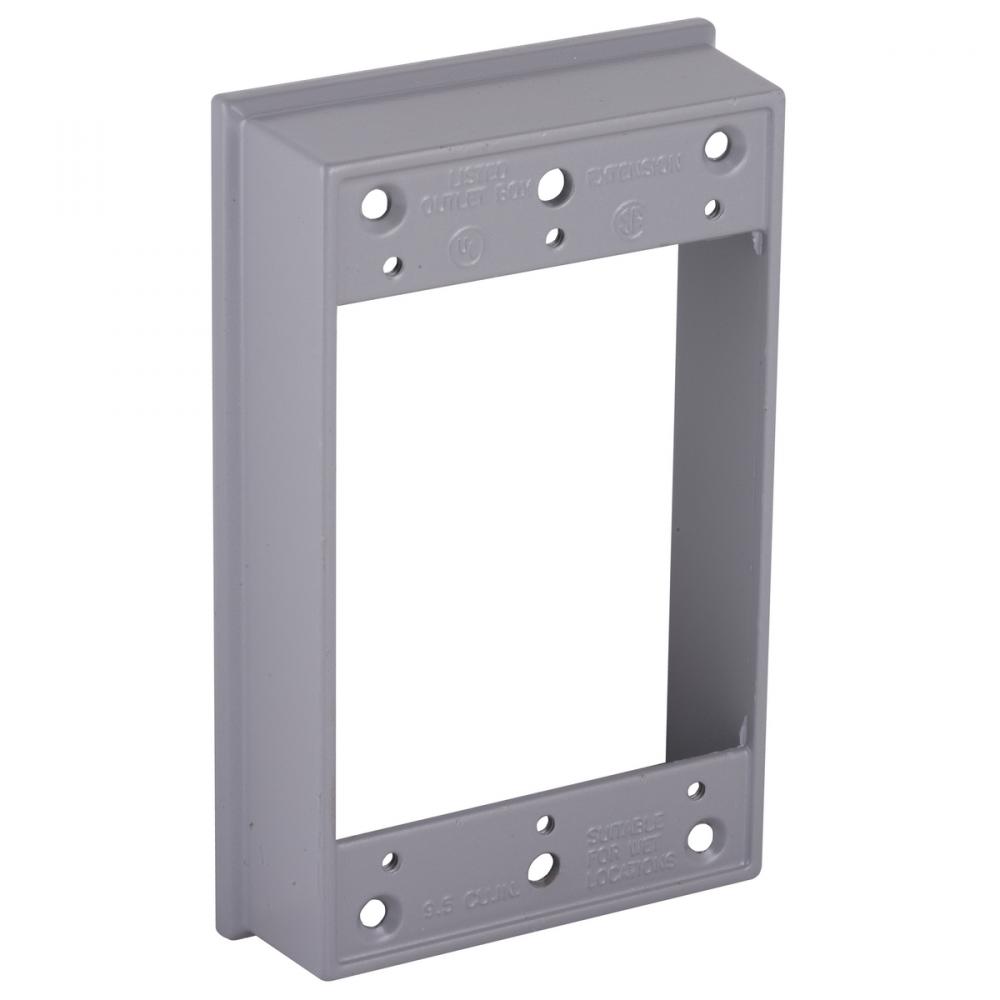 1G WP EXTENSION RING 1 IN. DEEP - GRAY