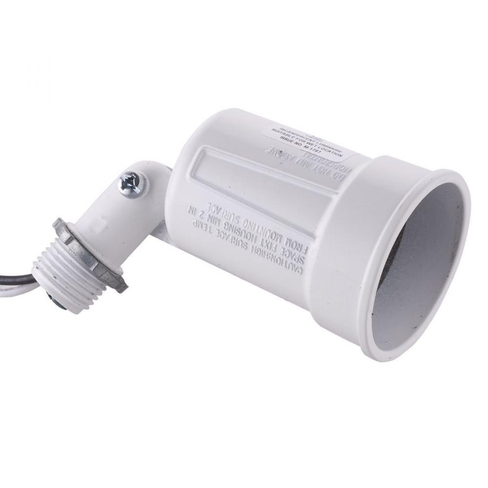 WEATHERPROOF LAMPHOLDER WHITE