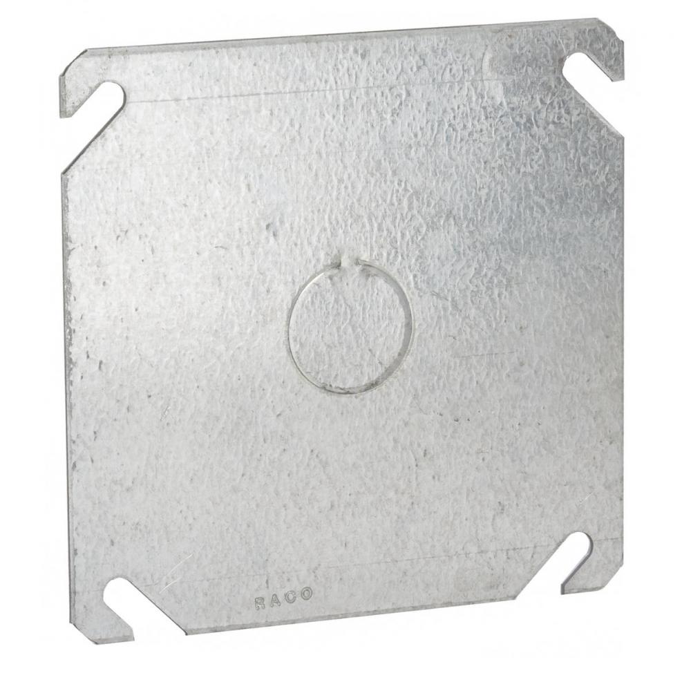 4SQ BLANK COVER - 1/2 KO IN CENTER