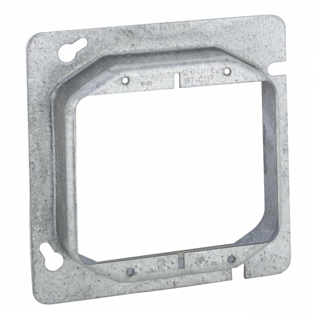 4-11/16 MUD RING TWO DEVICE - RAISED 1
