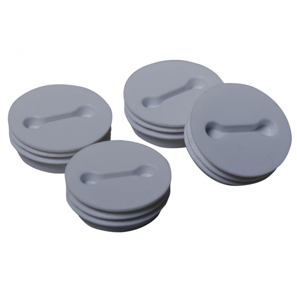WP CLOSURE PLUG 1 IN. NPT GRAY (4/BAG)