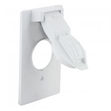 Raco-Taymac-Bell, a Hubbell affiliate 5155-1 - 1G VERTICAL WP COVER 1.406 DIA - WHITE
