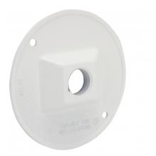 Raco-Taymac-Bell, a Hubbell affiliate 5193-1 - RND WP CLUSTER CVR (1) 1/2 IN. OUTLET WH