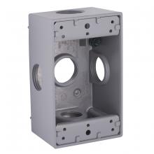 Raco-Taymac-Bell, a Hubbell affiliate 5332-0 - 1G WP BOX (5)3/4 IN OUTL W/SIDE HLES GRY