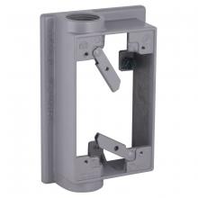 Raco-Taymac-Bell, a Hubbell affiliate 5413-0 - 1G WP EXT ADTR SWG ARM (2)3/4 IN OUT GRY