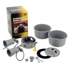 Raco-Taymac-Bell, a Hubbell affiliate 5876-5 - RND WP BOX/CVR/(2) ARCT LMPHLDRS KIT GRY