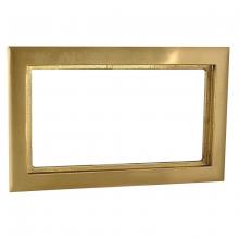 Raco-Taymac-Bell, a Hubbell affiliate 6294 - RECT CARPET FLANGE THREE-GANG - BRASS