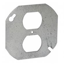 Raco-Taymac-Bell, a Hubbell affiliate 731 - 4 ROUND COVER FLAT - DUPLEX RECP