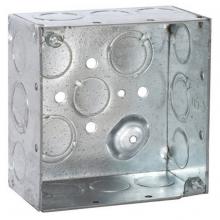 Raco-Taymac-Bell, a Hubbell affiliate 8232 - 4SQ BOX WELDED 2-1/8DP 1/2-3/4 TKO BARCD