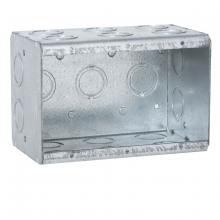 Raco-Taymac-Bell, a Hubbell affiliate 697 - 3-GANG MASONRY BOX 3-1/2 DEEP 1/2-3/4 KO