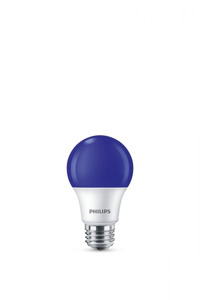 8A19/LED/BLUE/P/ND 120V 4/1FB