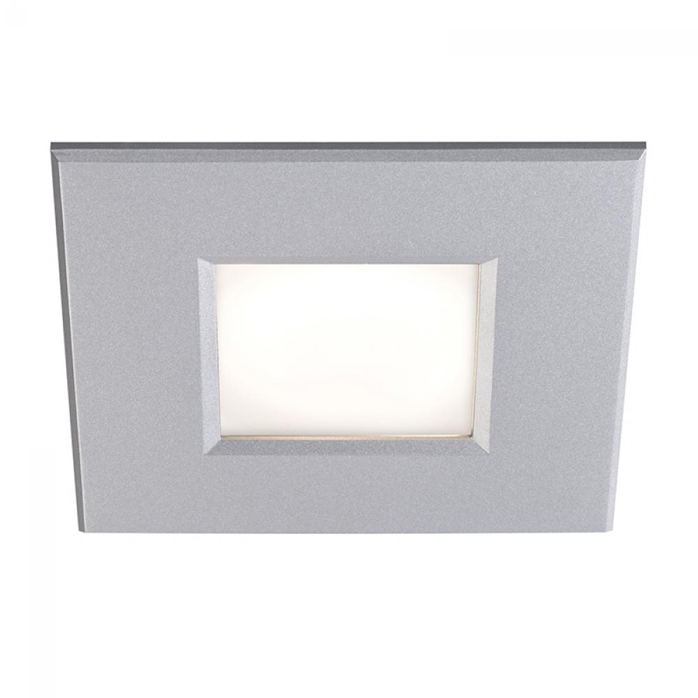 3.75&#34; SQUARE SHOWER LIGHT ALUMINUM