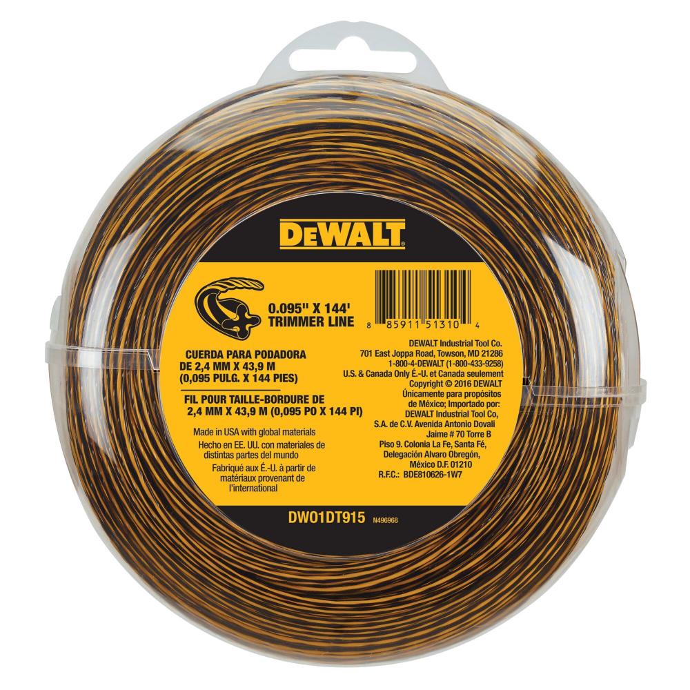 DEWALT 0.095IN TRIMMER LINE 144 FT