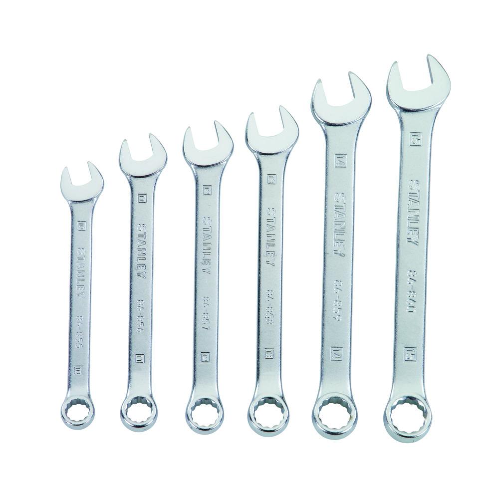 6 PC COMBINATION WRENCH SET METRIC