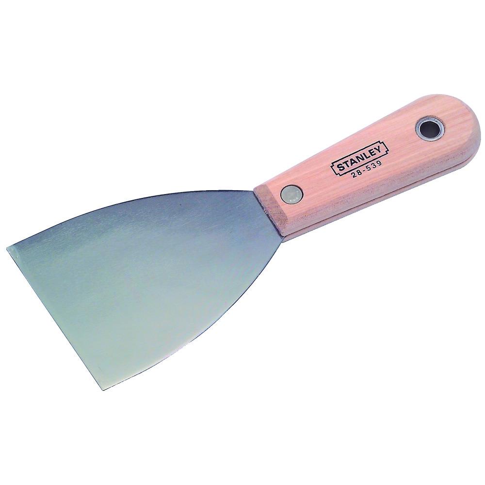 WOOD HANDLE FLEXIBLE SCRAPER KNIFE - 3&#34;