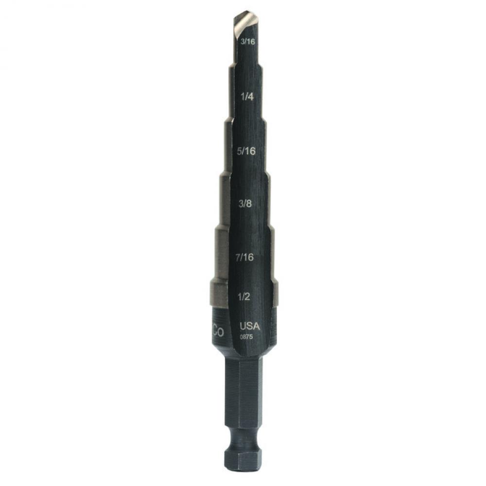STEP DRL COBALT #2 3/16-1/2&#34; 6 SZ