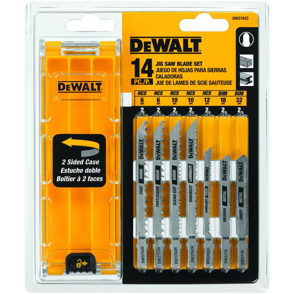 14 piece T-shank Jig Saw BLD Set W/ Case