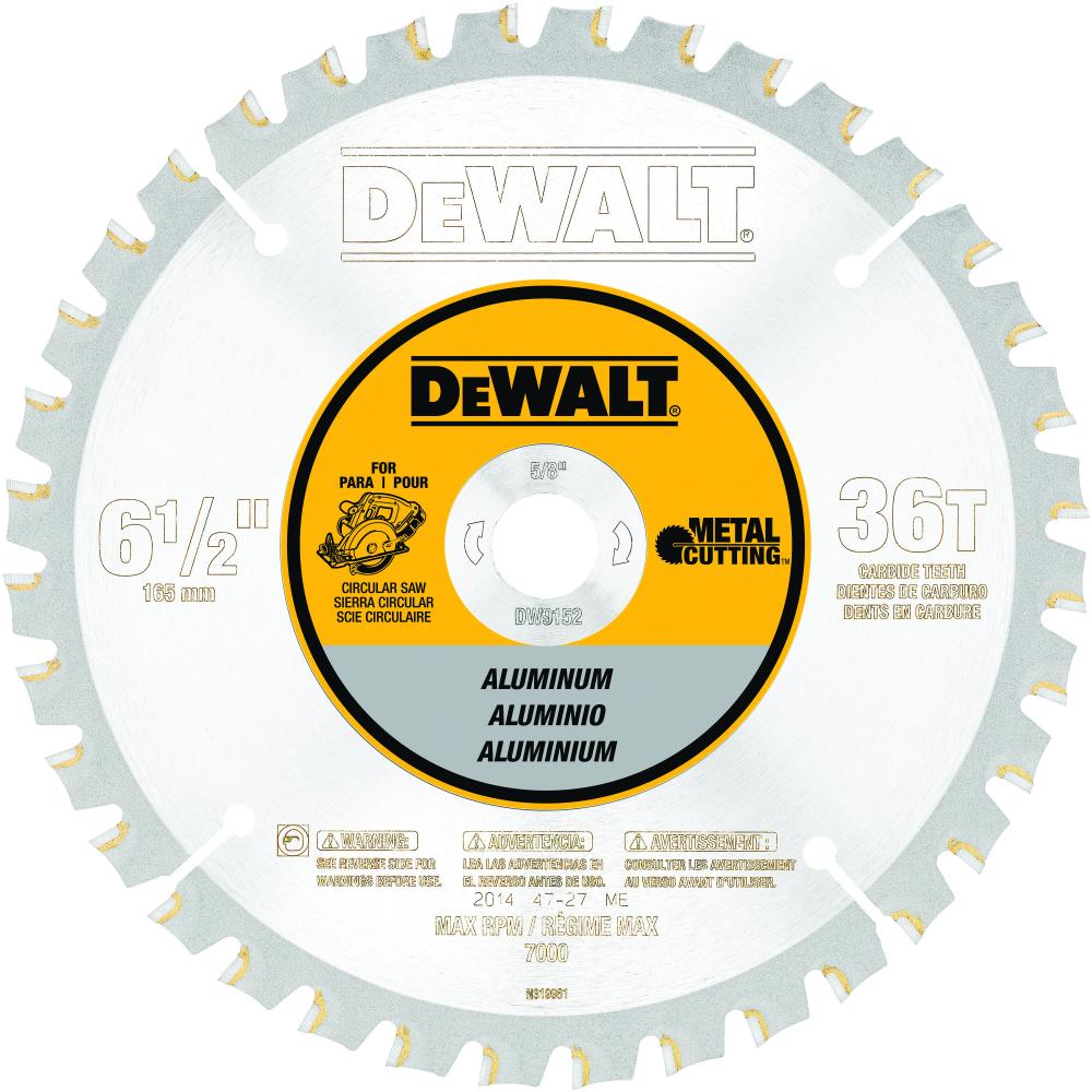 6-1/2 In. 36T Aluminum Cutting Blade
