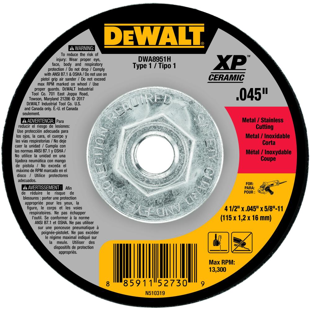 4-1/2&#34; x .045&#34; x 5/8&#34;-11 XP T1 Mini