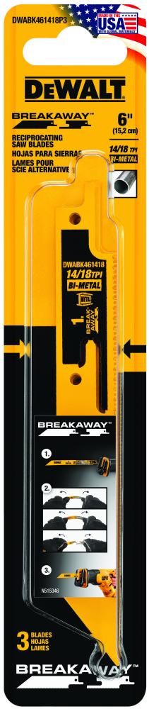 BREAKAWAY Recip 6in 3 pack