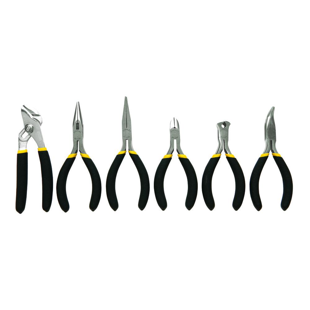 STANLEY BASIC MINI PLIER SET - 6 PIECE