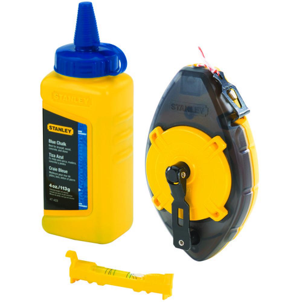 CHALK REEL W/ BLUE CHALK -LINE LEVEL