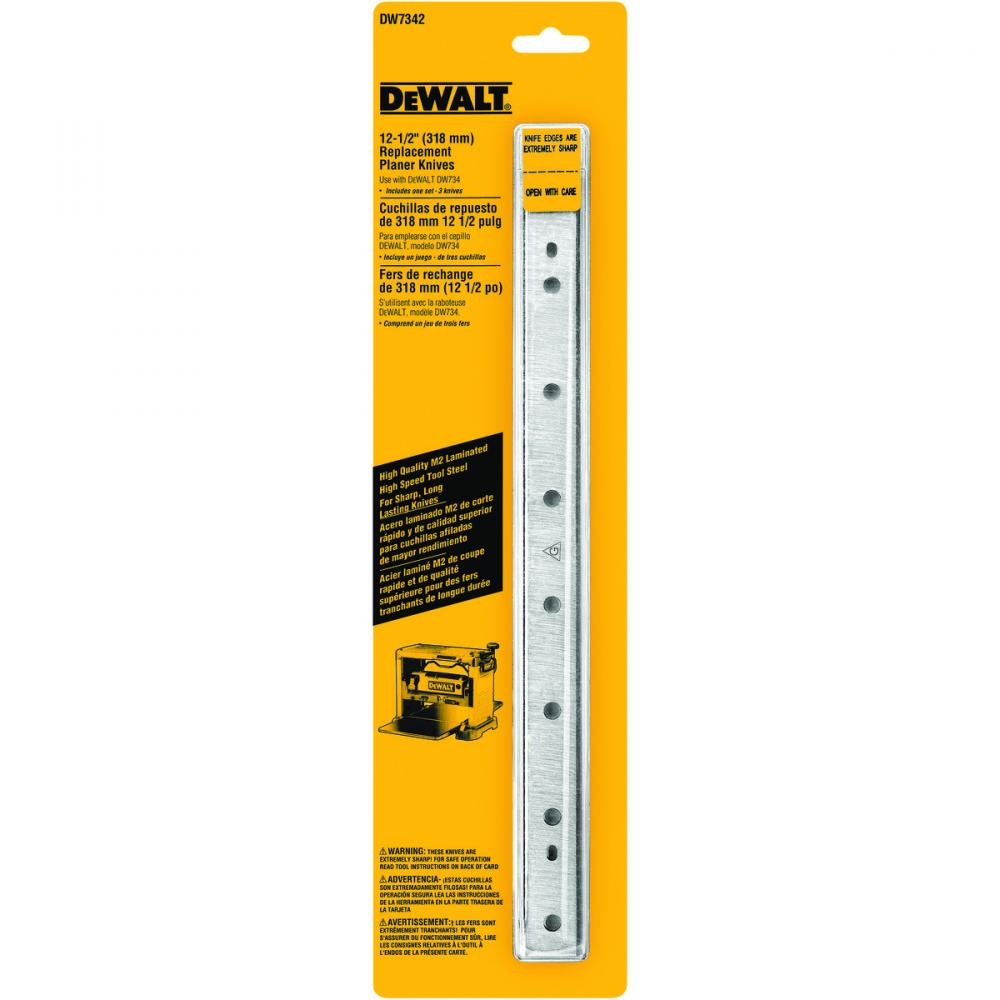 12-1/2&#34; DISPSBL REVRS PLANER KNIVES