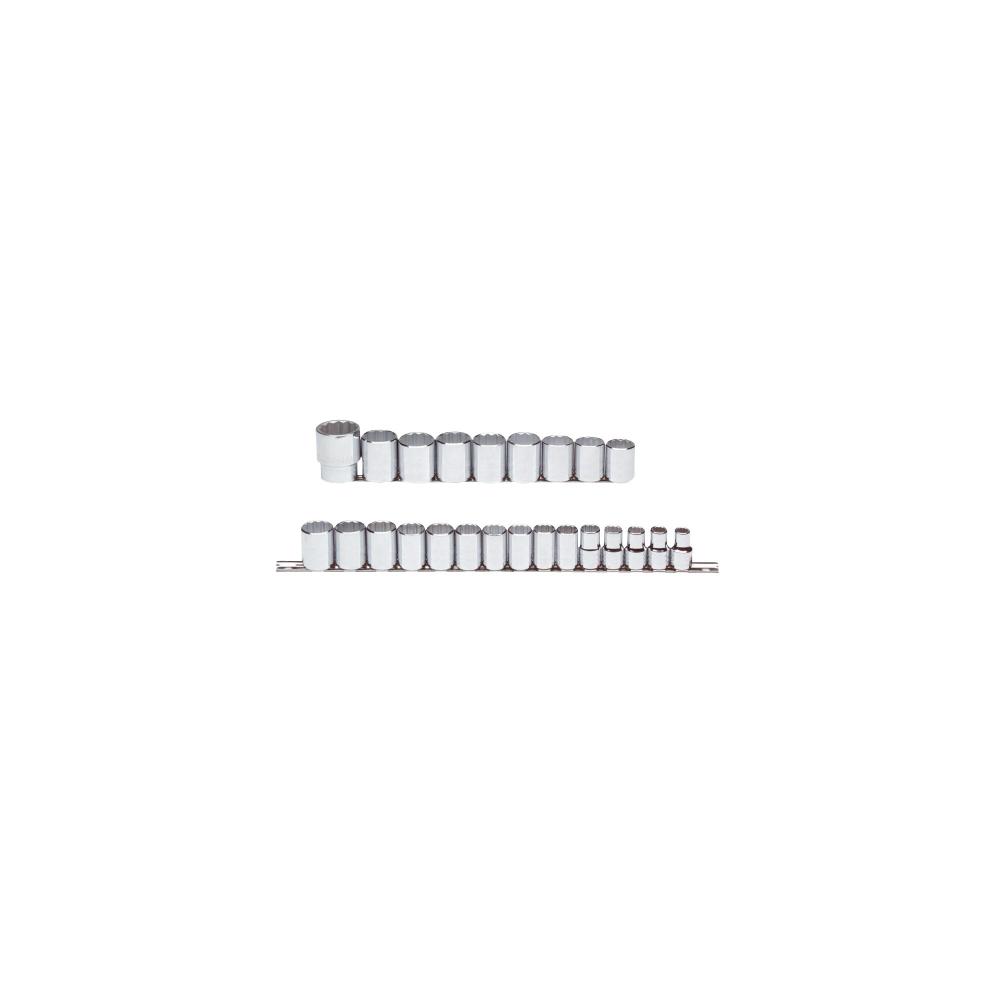 Socket Set Metric 24PC 1/2in 12PT 6.4LB
