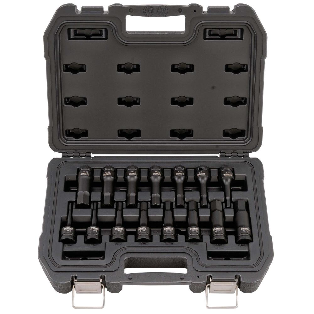 DWMT 15PC SAE/MM 1/2&#34; IM HEX SKT SET
