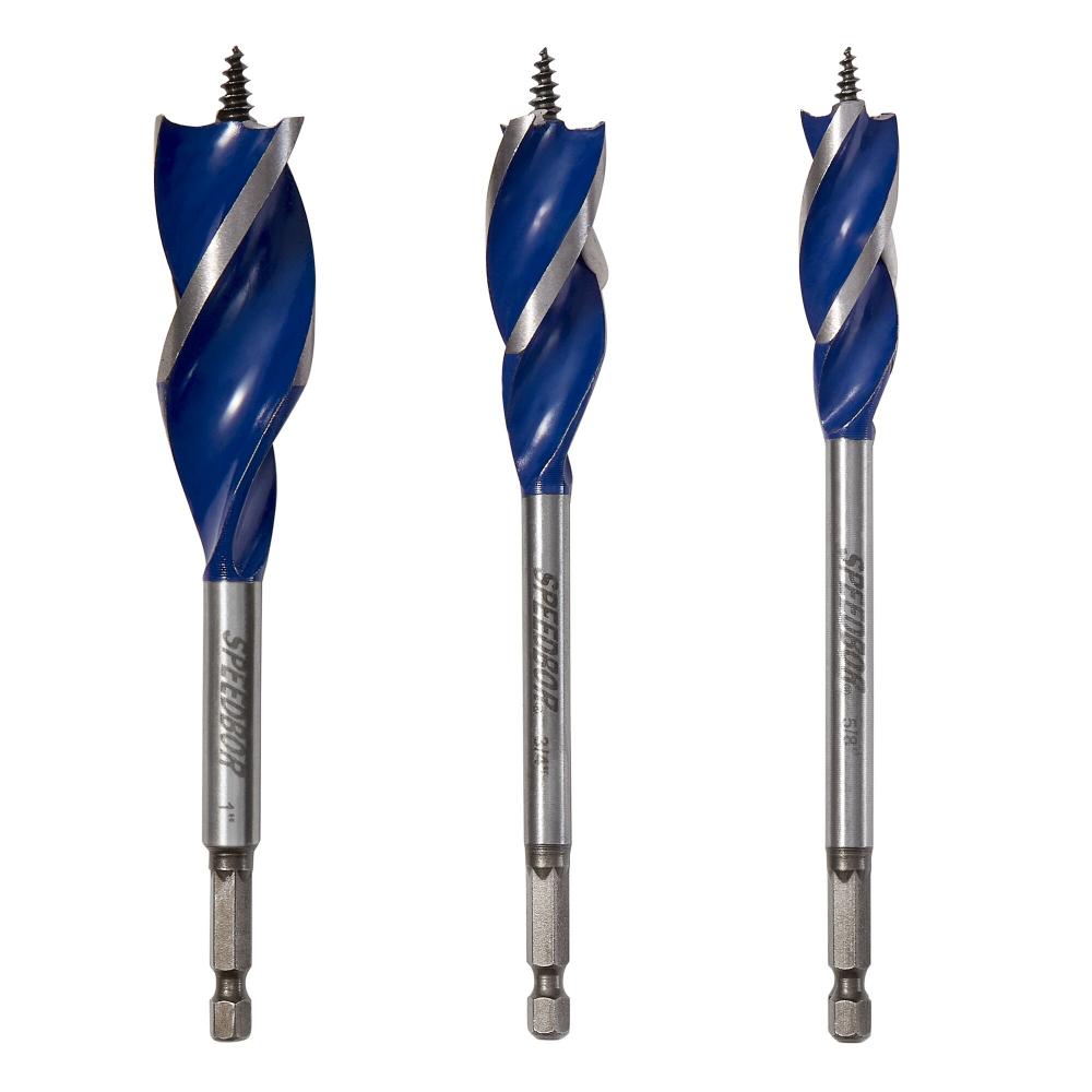 3PC TRI FLUTE DRL BIT SB MAX 5/8_3/4_1&#34;