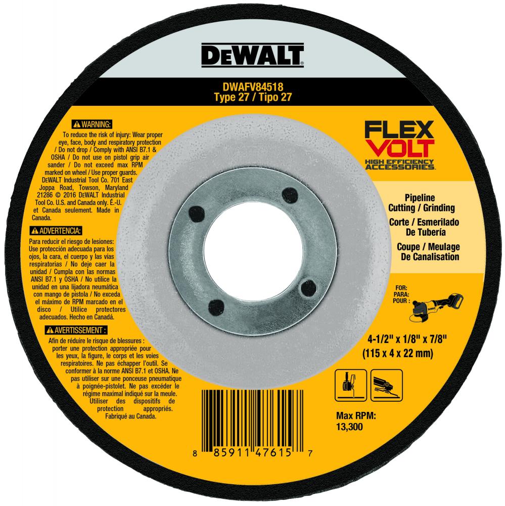 4-1/2inx1/8inx7/8in T27 FLEXVOLT Wheel