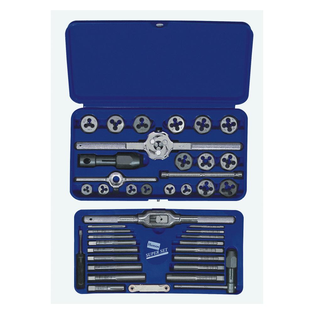 TAP + DIE 41PC SET MTRC HEX