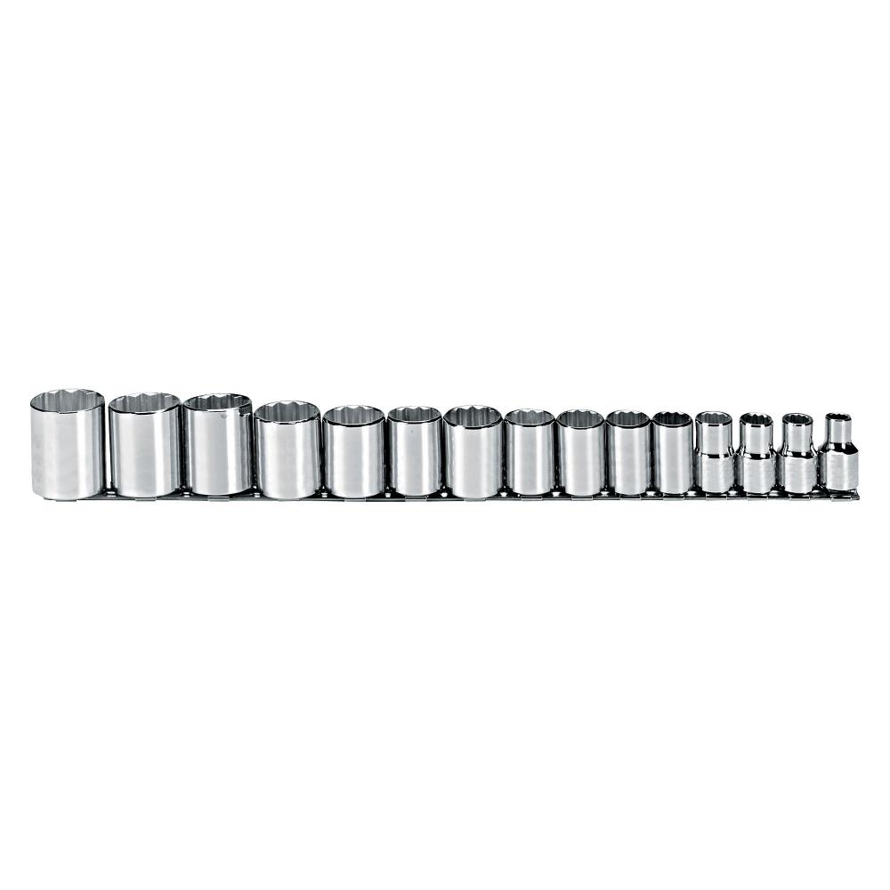 Socket Set  15 Pieces 1/2 IN 12 Points