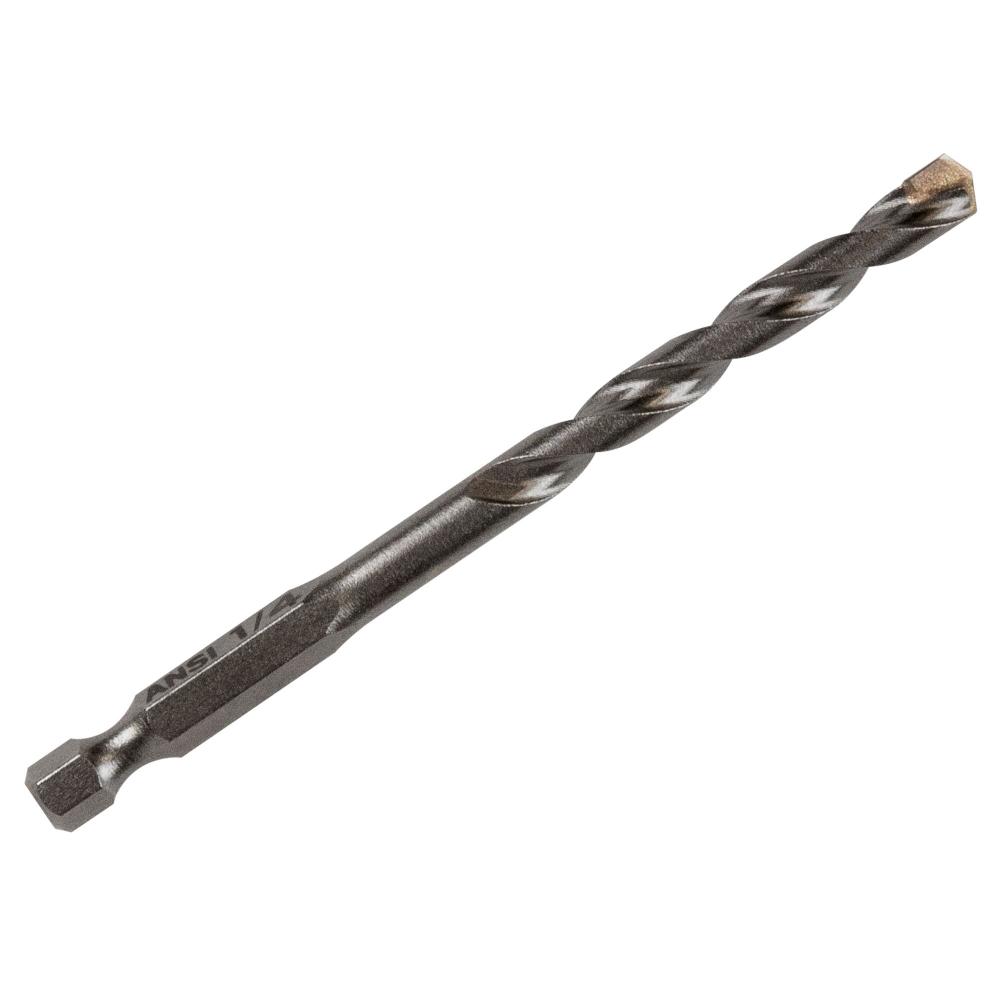 DRL BIT IMPACT MASONRY 1/4&#34;X4&#34;OAL CARD