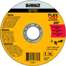 Stanley Black & Decker DWAFV845045 - 4-1/2inx.045inx7/8in T1 FLEXVOLT Wheel