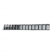 Stanley Black & Decker J54205 - Socket Set Metric 15PC 1/2in 6 Points