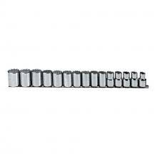 Stanley Black & Decker J54206 - Socket Set Metric 15PC 1/2in 12 Points