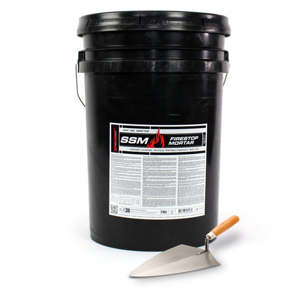Firestop Mortar packed in a 6 gallon